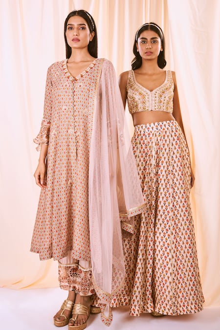 Label Ne'chi Floral Print Kurta Set 