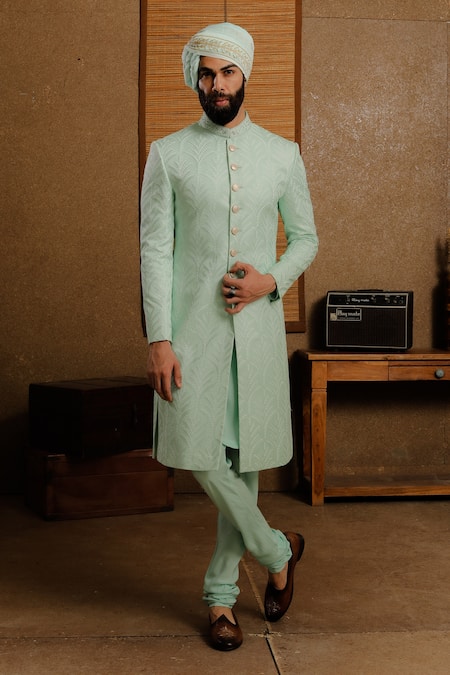 Punit Arora Thread Embellished Sherwani Set 