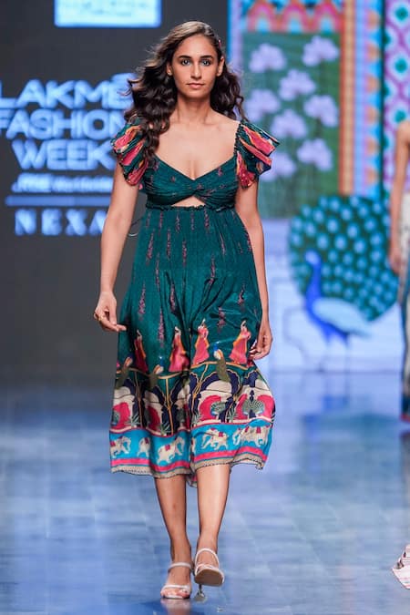 Limerick by Abirr N' Nanki Neva Moroccan Print Dress 