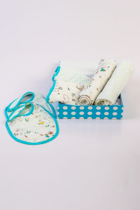 Little West Street Snuggle Bunny Organic Muslin Gift Box  