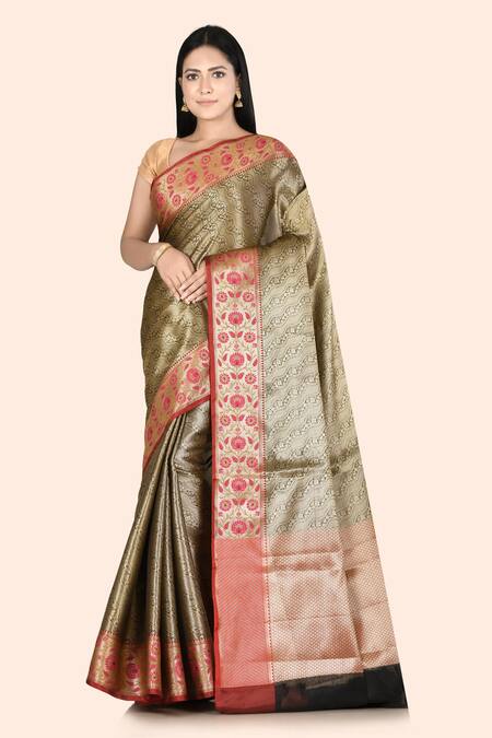 Qasim State 6.3 m (with blouse piece) Banarasi Tanchoi Silk Saree at Rs  3500 in Varanasi