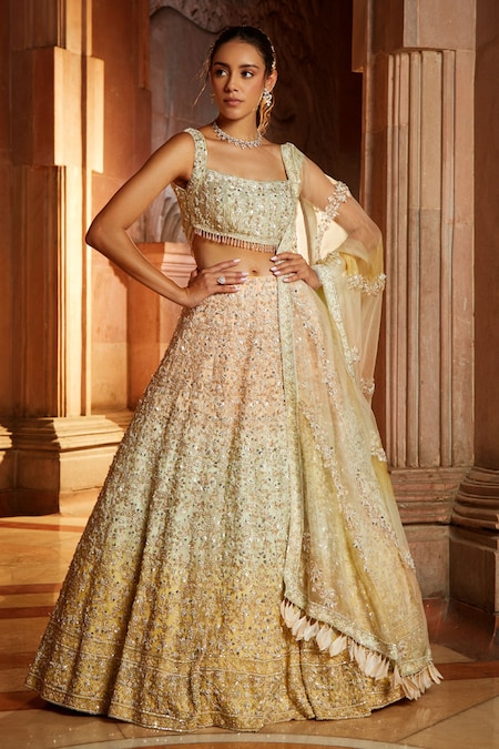 Multi Colour Wedding Designer Lehenga Choli