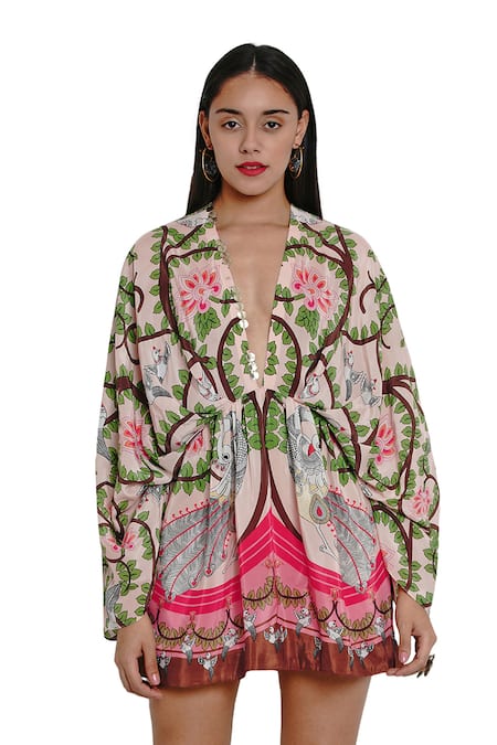 Limerick by Abirr N' Nanki Printed Kaftan Dress 