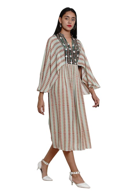 Limerick by Abirr N' Nanki Printed Midi Dress 
