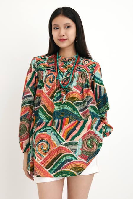 Nikasha Cotton Hand Painted Tunic 