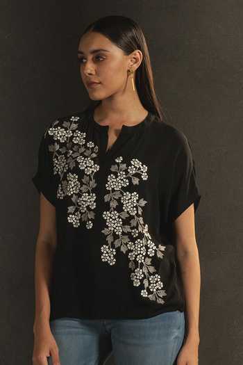Georgette Floral Embroidered 