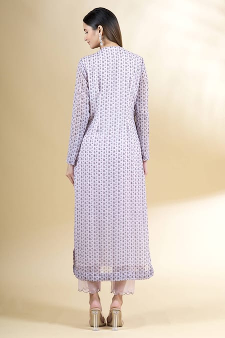 Neha Khullar Floral Print Straight Kurta & Pant Set 