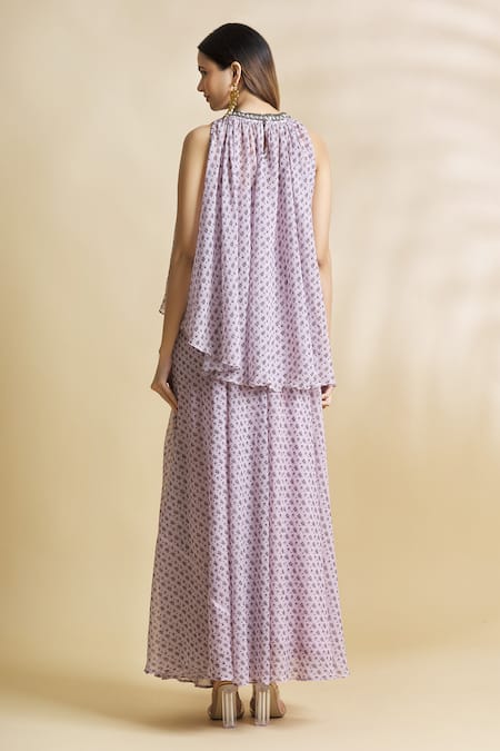 Neha Khullar Floral Printed Skirt Set 