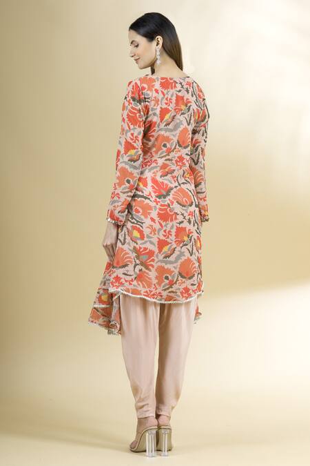 Neha Khullar Printed Kurta & Dhoti Pant Set 