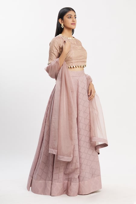 Neha Khullar Silk Lehenga Set 