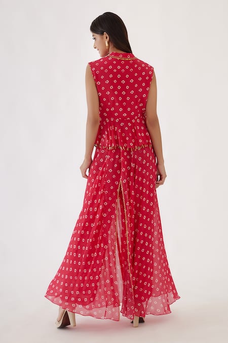 Nikasha Printed Peplum Top & Sharara Set 