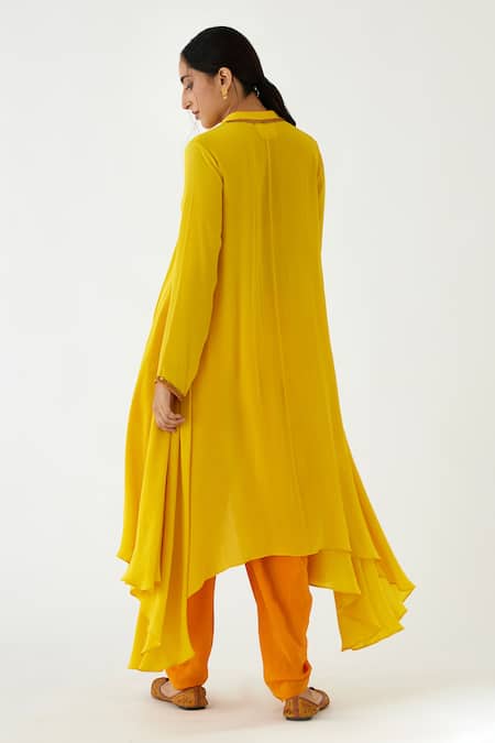 Nikasha Embroidered Neckline Tunic & Dhoti Pant Set 