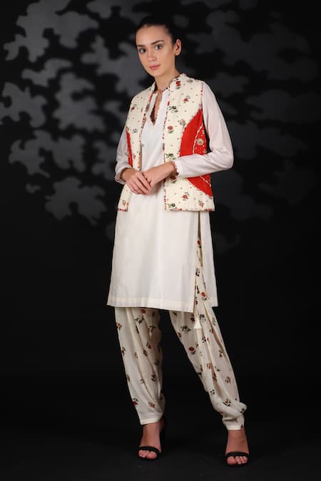 Nikasha Printed Jacket & Salwar Pant Set 