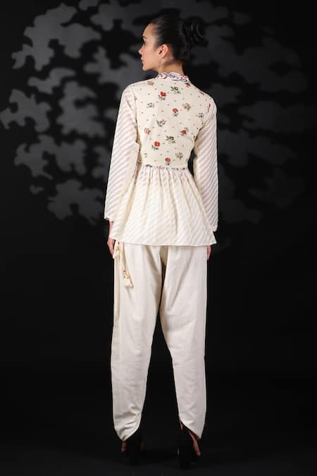 Nikasha Handwoven Angrakha Top & Pant Set 