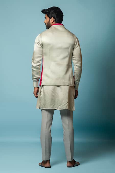 PAARSH Noaa Patchwork Bundi Kurta Set 