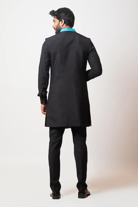 PAARSH Divine Aura Ombre Front Open Jacket Kurta Set 