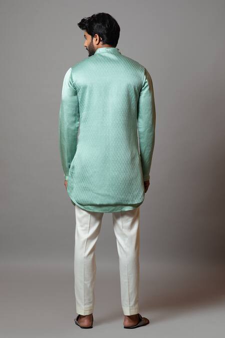 PAARSH Cordelia Embroidered Nehru Jacket Kurta Set 