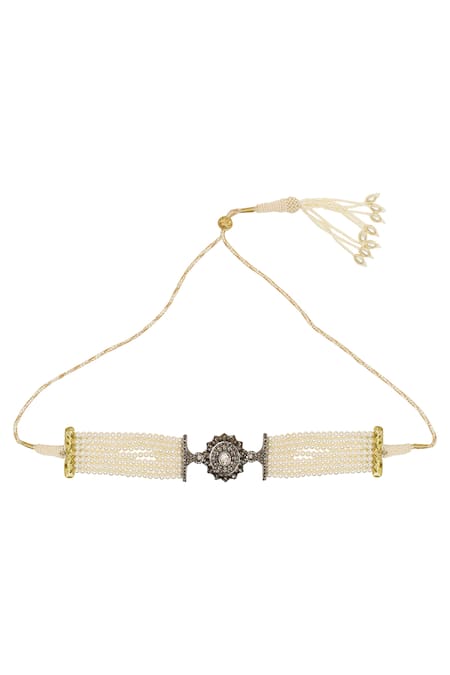 The Alchemy Studio Uncut Diamond Beaded Choker 