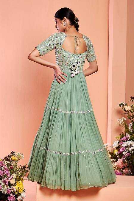 Niamh By Kriti Embroidered Anarkali With Dupatta 