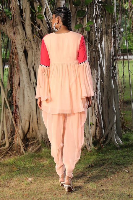 Nikasha Short Tunic & Dhoti Pant Set 