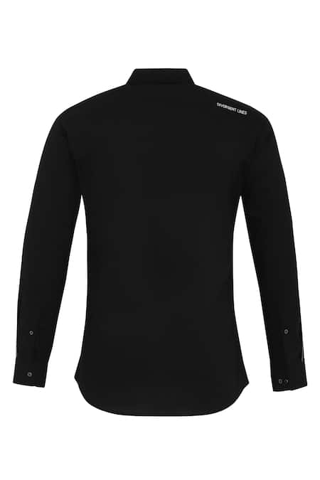 Noonoo Black 100% Giza Cotton Embroidered Shirt at Aza Fashions Noonoo_Black 100% Giza Cotton Embroidered Shirt _at_Aza_Fashions