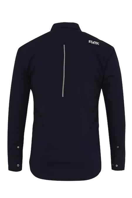 Noonoo Blue 100% Giza Cotton Embroidered Shirt at Aza Fashions Noonoo_Blue 100% Giza Cotton Embroidered Shirt _at_Aza_Fashions