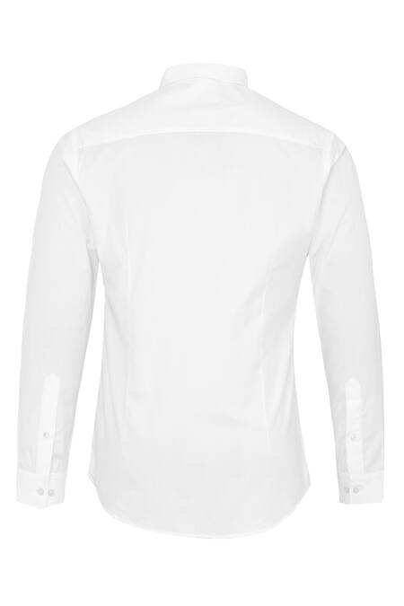 Noonoo White 100% Giza Cotton Printed Shirt at Aza Fashions Noonoo_White 100% Giza Cotton Printed Shirt _at_Aza_Fashions