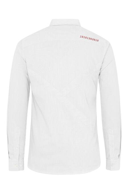 Shop_Noonoo_White 100% Cotton Embroidered Shirt _Online_at_Aza_Fashions