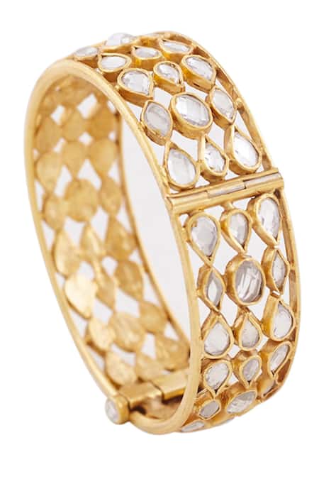 Buy Gold Plated Crystals Bitika Handcrafted Bangle by Anita Dongre