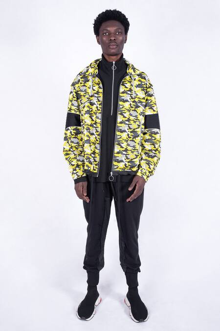 Buy_Noughtone_Multi Color Polyester, Mesh, Parachute Oversize Jacket_Online_at_Aza_Fashions