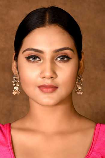 Samyukta Singhania_Gold Plated Metal Kundan Jhumka Earrings_Online_at_Aza_Fashions