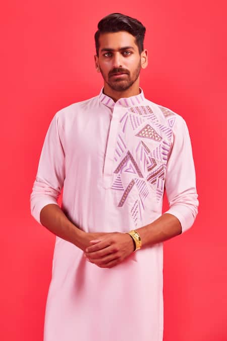 Diyarajvvir Cotton Silk Embroidered Kurta Set 
