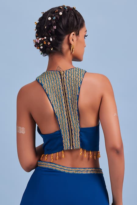 Diyarajvvir Embroidered Crop Top & Pant Set 