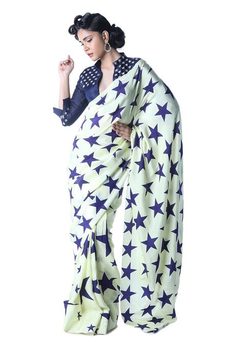 Debarun Printed Silk Saree with Blouse 