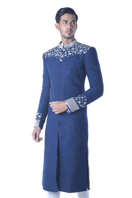 Debarun Embroidered Sherwani & Kurta Set 