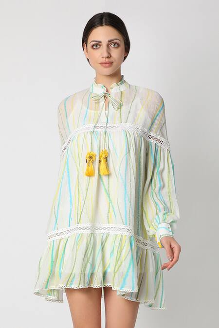 Nadima Saqib Cotton Tie-Dye Dress 