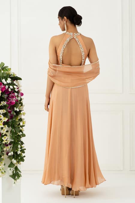 Nidhika Shekhar Cold Shoulder Gown 