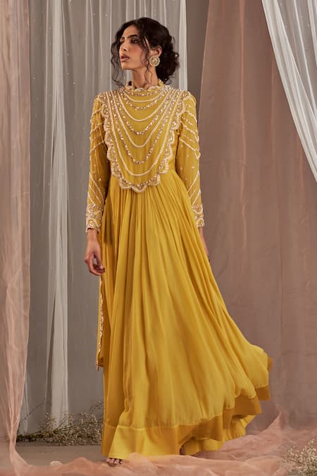 NIDHIKA SHEKHAR Sitaare Anarkali With Attached Dupatta 