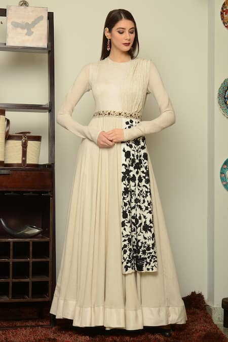 Ladies Georgette Printed Gown Dupatta Set at Rs 446 | Surat | ID:  2852582188230