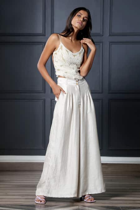Nandita Thirani Embroidered Top & Palazzo 