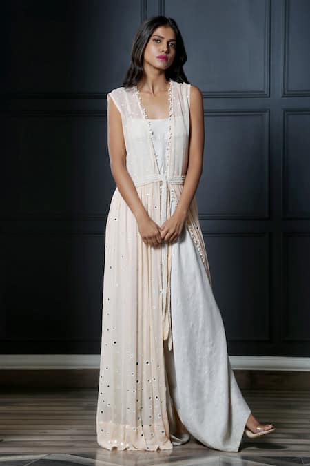 Nandita Thirani Draped Jumpsuit with Cape 