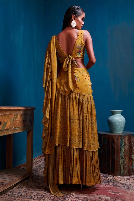 Nautanky Floral Print Lehenga Set 