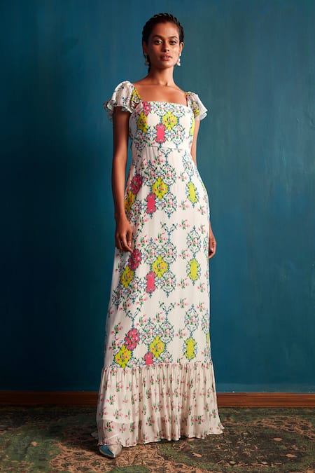 Nautanky Printed Maxi Dress 