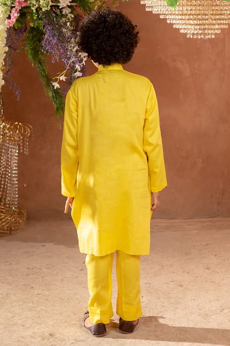 Littleens Hvar Draped Kurta & Pant Set 