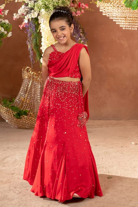 D Fashion Hub Women's Net Solid Tanvi Red Lehenga Half Sleeve Sweetheart  Neck Wedding & Festive:Party & Festive:Wedding:Casual Grey:Red Lehenga  Choli : Amazon.in: Fashion