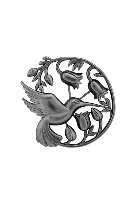 Opalina Soulful Jewellery Silver Plated Cut Work Handcrafted Floral Statement Studs at Aza Fashions Opalina Soulful Jewellery_Silver Plated Cut Work Handcrafted Floral Statement Studs _at_Aza_Fashions