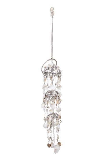Outhouse_Silver Plated Pearl Lophorina Shell Kaleera Single Pc _Online_at_Aza_Fashions