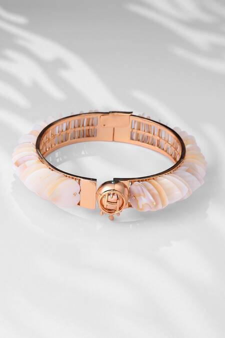 Shop Outhouse Gold Plated Drip Oh Wild Heart Shell Choker at Aza Fashions Shop_Outhouse_Gold Plated Drip Oh Wild Heart Shell Choker_at_Aza_Fashions