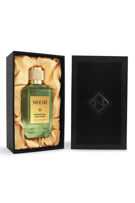 Buy_Neesh_Green Oriental Leather Perfume - Extrait De Parfum_Online_at_Aza_Fashions