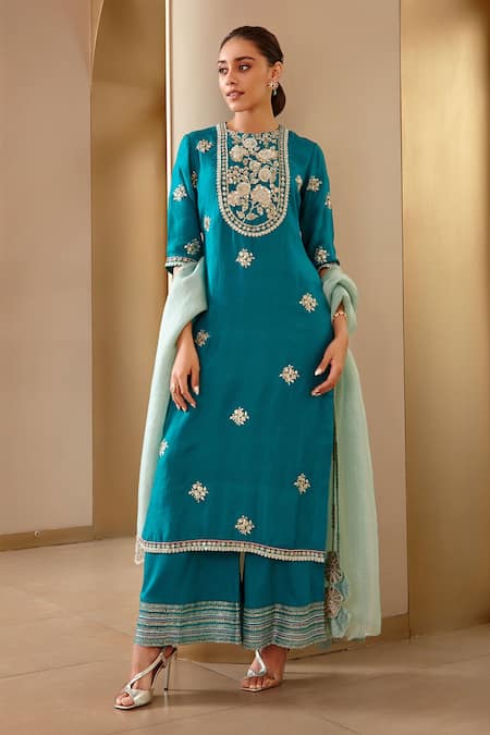 Party wear outlet kurta palazzo set